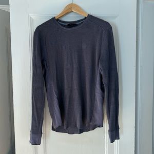 Vince Long-Sleeve Waffle Shirt